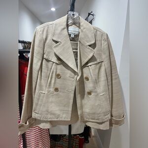 Banana Republic Tan Trench Coat & Skirt